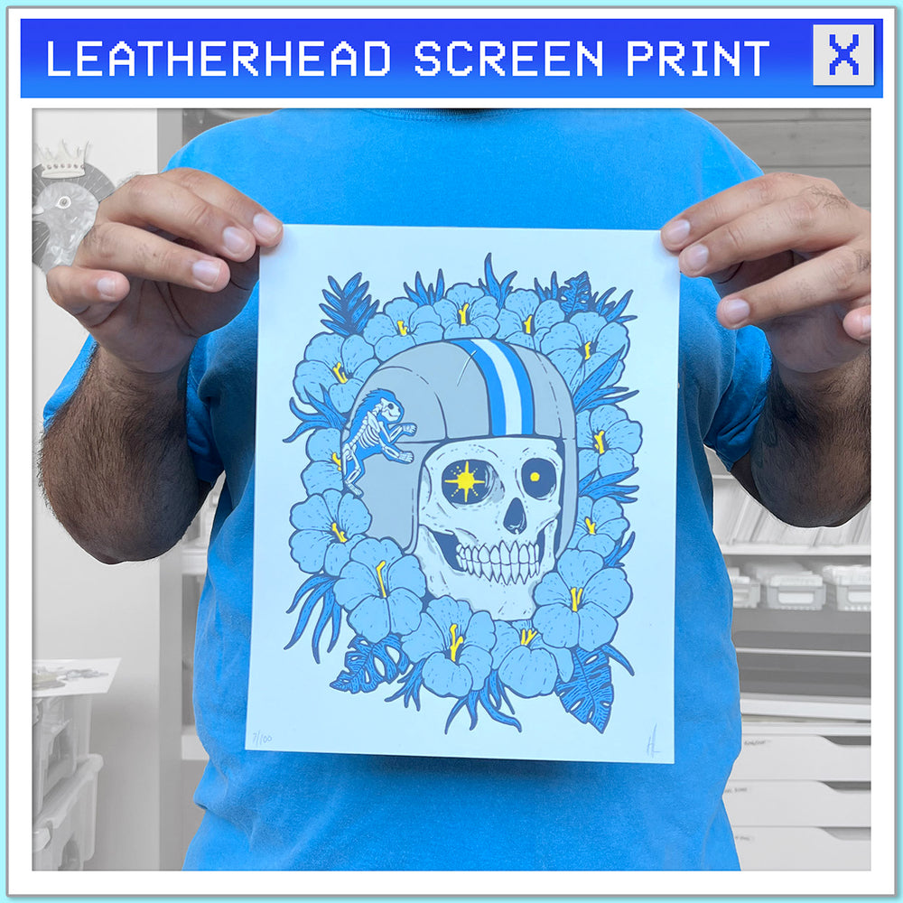 Leather Head Screen Print