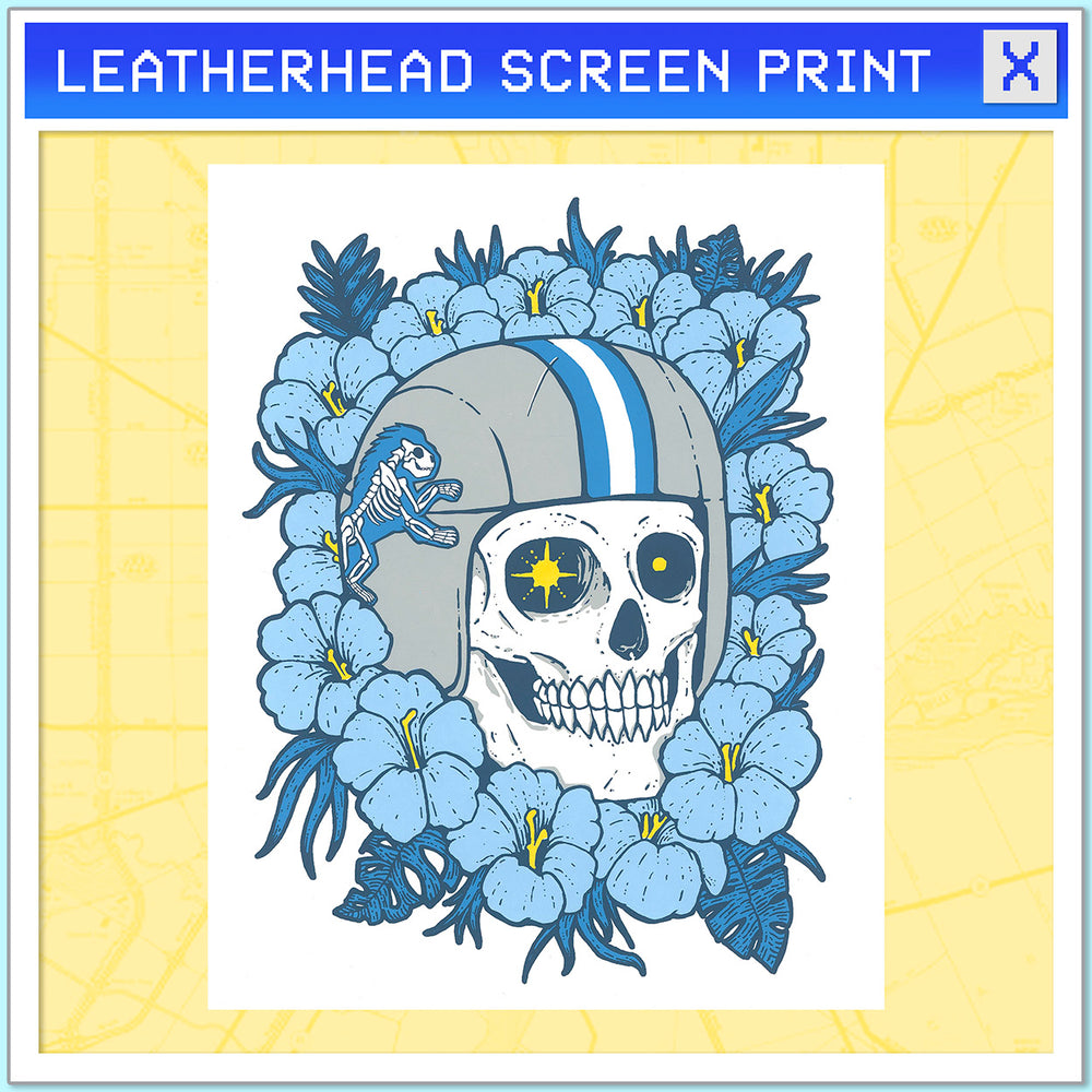 Leather Head Screen Print